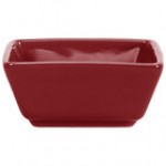 International Tableware Elite 2.5 oz. Square Rhubarb Porcelain Ramekin - 36/Case International Tableware Elite 2.5 oz. Square Rhubarb Porcelain Ramekin - 36/Case