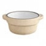 Acopa Embers 2.5 oz. Harvest Tan Matte Stoneware Sauce Cup - 36/Case