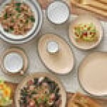 Acopa Embers 2.5 oz. Harvest Tan Matte Stoneware Sauce Cup - 36/Case