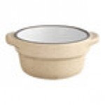 Acopa Embers 2.5 oz. Harvest Tan Matte Stoneware Sauce Cup - 36/Case