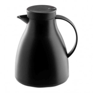 TableCraft 34 oz. Black Plastic Coffee Carafe with Glass Liner 12666 - 6/Case TableCraft 34 oz. Black Plastic Coffee Carafe with Glass Liner 12666 - 6/Case