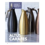 Service Ideas Altus 33.8 oz. Stainless Steel Insulated Coffee Carafe / Server ALTU10BS