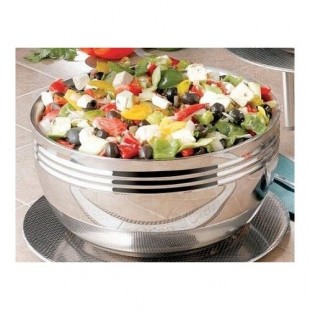 Bon Chef 9318 Cold Wave 1.7 Qt. Triple Wall Bowl with Stacking Cover Bon Chef 9318 Cold Wave 1.7 Qt. Triple Wall Bowl with Stacking Cover