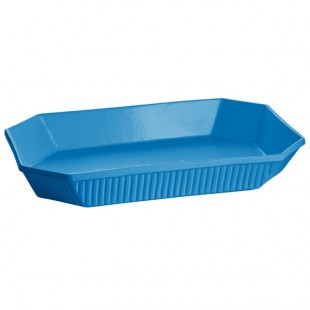 TableCraft CW2020SBL 13 Qt. Sky Blue Cast Aluminum Octagon Casserole Dish