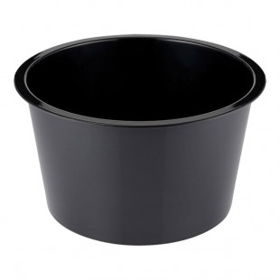 Dalebrook from Global Tableware Collective 208 oz. Black Melamine Barrel Display Bowl Insert