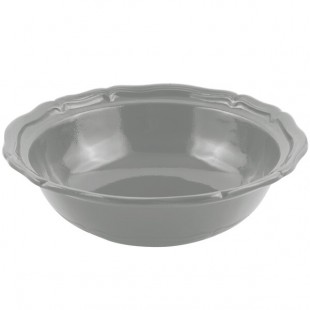 Bon Chef 9054 Queen Anne 10 Qt. Platinum Gray Sandstone Finish Cast Aluminum Salad Bowl