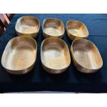 American Metalcraft ABHC46 25 oz. Copper Hammered Aluminum Oval Serving Bowl American Metalcraft ABHC46 25 oz. Copper Hammered Aluminum Oval Serving Bowl