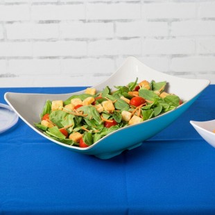 GET ML-220-SE Keywest 4 Qt. Seabreeze Flare Melamine Bowl - 3/Case