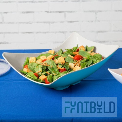 GET ML-220-SE Keywest 4 Qt. Seabreeze Flare Melamine Bowl - 3/Case