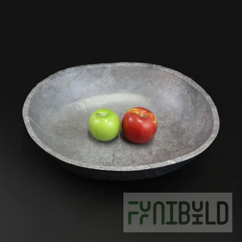 Elite Global Solutions M14123OV-CO Basalt 5.1 Qt. Oval Coal Melamine Serving Bowl