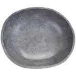 Elite Global Solutions M14123OV-CO Basalt 5.1 Qt. Oval Coal Melamine Serving Bowl
