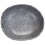 Elite Global Solutions M14123OV-CO Basalt 5.1 Qt. Oval Coal Melamine Serving Bowl