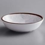Elite Global Solutions DB51M-V Mojave Vintage California 10 oz. Vanilla Crackle Small Round Melamine Bowl - 6/Case