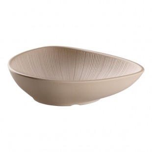 APS Nero 20.3 oz. Brown Organic Melamine Bowl - 12/Case APS Nero 20.3 oz. Brown Organic Melamine Bowl - 12/Case