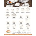 Elite Global Solutions D452RR Pebble Creek White 6 oz. Bowl with Lip - 6/Case