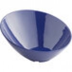 Acopa 43 oz. Blue Slanted Melamine Bowl Acopa 43 oz. Blue Slanted Melamine Bowl