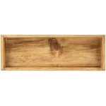 Cal-Mil 166-3-99 Madera Rustic Pine Rectangle Plate Riser - 20 1/2