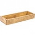 Cal-Mil 166-3-99 Madera Rustic Pine Rectangle Plate Riser - 20 1/2