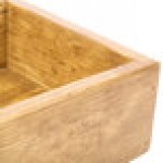 Cal-Mil 166-3-99 Madera Rustic Pine Rectangle Plate Riser - 20 1/2