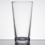 Libbey Restaurant Basics 16 oz. Customizable Rim Tempered Tall Mixing Glass / Pint Glass - 24/Case