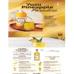 Monin Premium Yuzu Pineapple Flavoring Syrup 1 Liter - 4/Case