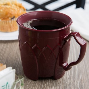 Dinex DX500061 Fenwick 8 oz. Cranberry Insulated Mug - 48/Case Dinex DX500061 Fenwick 8 oz. Cranberry Insulated Mug - 48/Case