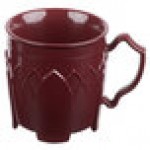 Dinex DX500061 Fenwick 8 oz. Cranberry Insulated Mug - 48/Case Dinex DX500061 Fenwick 8 oz. Cranberry Insulated Mug - 48/Case