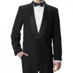 Henry Segal Women's Customizable Black Satin Shawl Lapel Eton Jacket - 10 Henry Segal Women's Customizable Black Satin Shawl Lapel Eton Jacket - 10