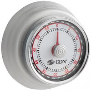 CDN MT4-R Red Compact Mechanical 60 Minute Kitchen Timer