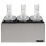 San Jamar P9713 Condiment Pump Service Center - 3 Wells
