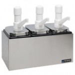 San Jamar P9713 Condiment Pump Service Center - 3 Wells