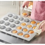 Baker's Lane 24 Cup 7 oz. Glazed Aluminized Steel Jumbo Muffin / Cupcake Pan - 26