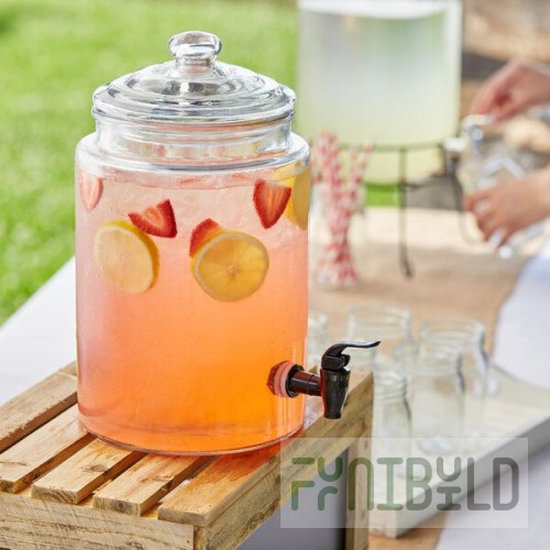 Acopa 1.75 Gallon Glass Beverage Dispenser