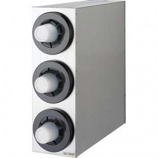 San Jamar C2853 Sentry Stainless Steel 3-Slot Vertical 8 - 44 oz. Countertop Cup Dispenser Cabinet San Jamar C2853 Sentry Stainless Steel 3-Slot Vertical 8 - 44 oz. Countertop Cup Dispenser Cabinet