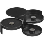 Choice Glass Rimmer / Margarita Salter with 3 Compartments - 3/Case