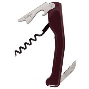 Oblique Waiter's Corkscrew with Burgundy Handle 2005-03