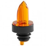 Choice Short Free Flow Smoke Liquor Pourer with Collar - 12/Pack Choice Short Free Flow Smoke Liquor Pourer with Collar - 12/Pack