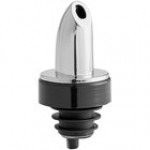 Choice Short Free Flow Smoke Liquor Pourer with Collar - 12/Pack Choice Short Free Flow Smoke Liquor Pourer with Collar - 12/Pack