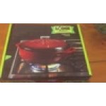 Lodge EC3D43 3 Qt. Island Spice Red Enameled Cast Iron Dutch Oven
