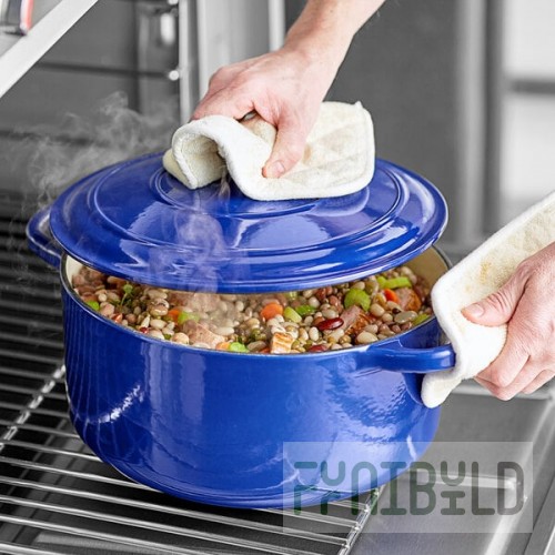 Valor 9.5 Qt. Galaxy Blue Enameled Cast Iron Dutch Oven