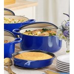 Valor 9.5 Qt. Galaxy Blue Enameled Cast Iron Dutch Oven Valor 9.5 Qt. Galaxy Blue Enameled Cast Iron Dutch Oven