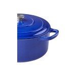 Valor 9.5 Qt. Galaxy Blue Enameled Cast Iron Dutch Oven Valor 9.5 Qt. Galaxy Blue Enameled Cast Iron Dutch Oven