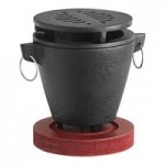 Valor 12 oz. Pre-Seasoned Mini Cast Iron Fondue Pot / Butter Warmer Valor 12 oz. Pre-Seasoned Mini Cast Iron Fondue Pot / Butter Warmer