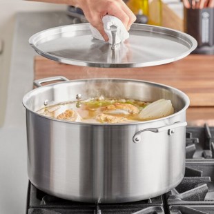 Vigor SS3 Series 20 Qt. Tri-Ply Stainless Steel Stock Pot with Cover Vigor SS3 Series 20 Qt. Tri-Ply Stainless Steel Stock Pot with Cover