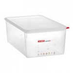 Araven 03021 1/9 Size Translucent Polypropylene Food Pan with Airtight Lid - 4 Araven 03021 1/9 Size Translucent Polypropylene Food Pan with Airtight Lid - 4