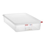 Araven 03036 Full Size Translucent Polypropylene Food Pan with Airtight Lid - 4