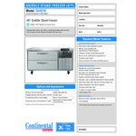 Continental Refrigerator D48GFN 48