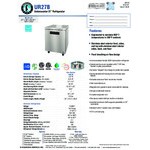 Hoshizaki UR27B Steelheart Series 27 Hoshizaki UR27B Steelheart Series 27