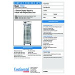 Continental Refrigerator 1FNSSGD 26 Continental Refrigerator 1FNSSGD 26