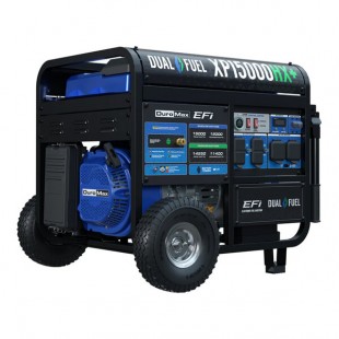 DuroMax 500 CC Dual Fuel EFI Portable Generator with CO Alert XP15000HX+ - 15,000/12,000W, 120/240V